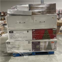 DALLAS LOCATION- AS-IS ASSORTED CHRISTMAS TREES & DECORATION PALLET
