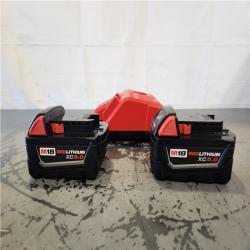AS-IS- Milwaukee 18-Volt Lithium-Ion XC Starter Kit with Two 5.0Ah Batteries and Charger