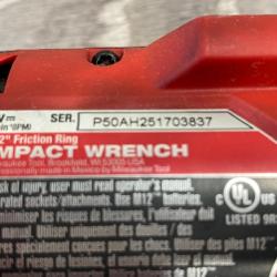 AS-IS Milwaukee FUEL 12V Lithium-Ion Brushless Cordless Stubby 1/2 in. Impact Wrench (Tool-Only)