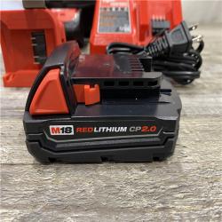 AS-IS Milwaukee 18V Lithium-Ion Brushless Cordless 1/2 in. Compact Drill/Driver Kit