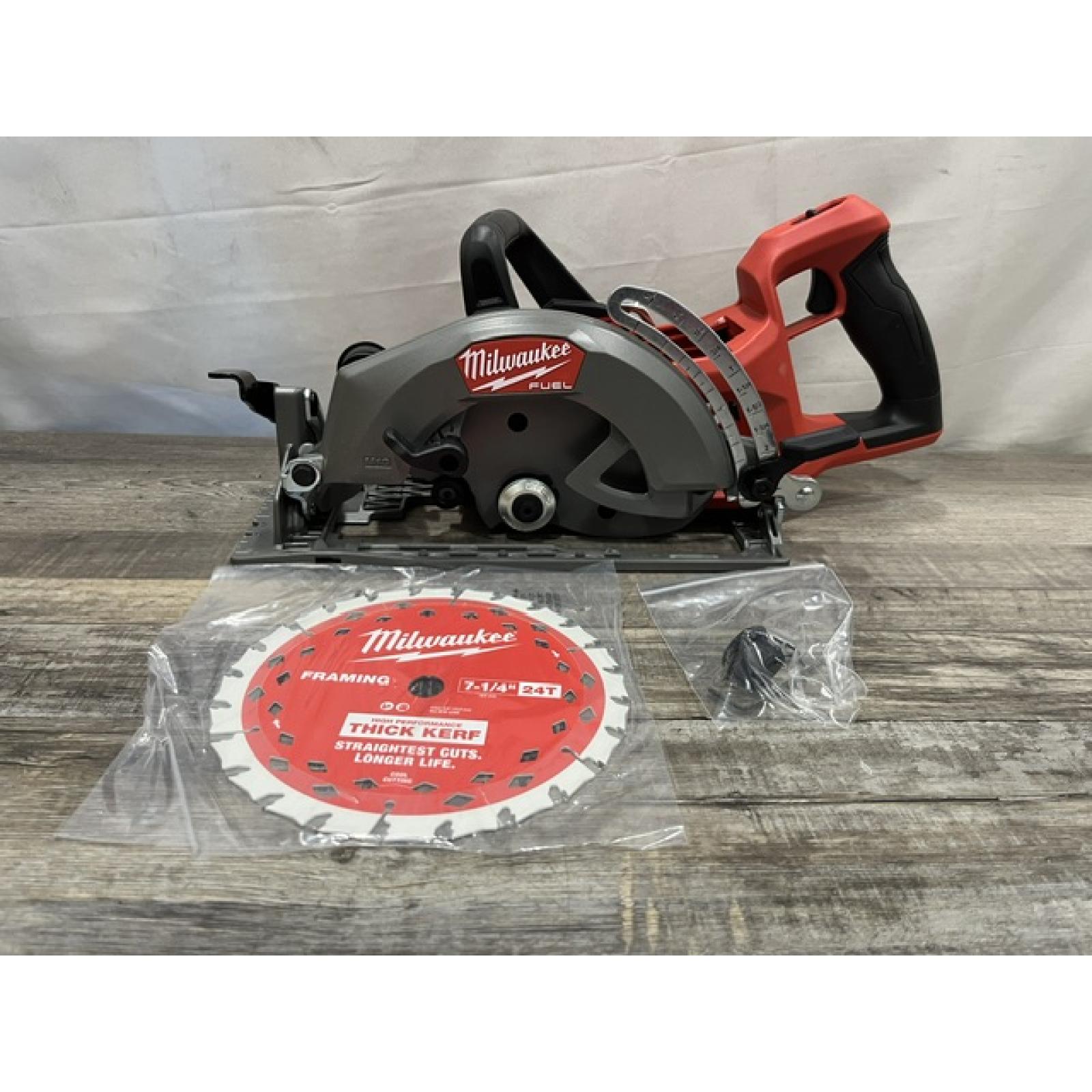 AS-IS Milwaukee FUEL 18V Lithium-Ion Cordless 7-1/4 in. Rear Handle Circular Saw (Tool-Only)