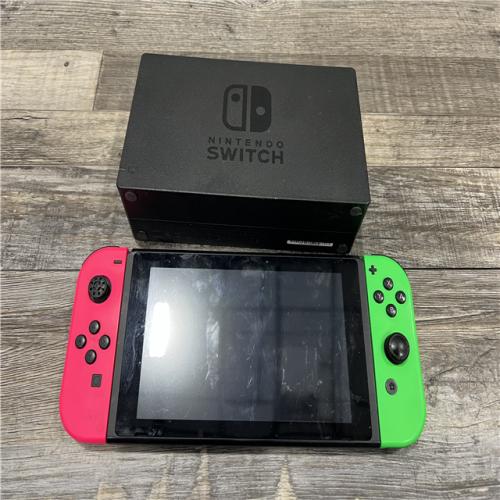 AS-IS Nintendo Switch – OLED Model W\Joy-Con Neon Pink/Neon Green