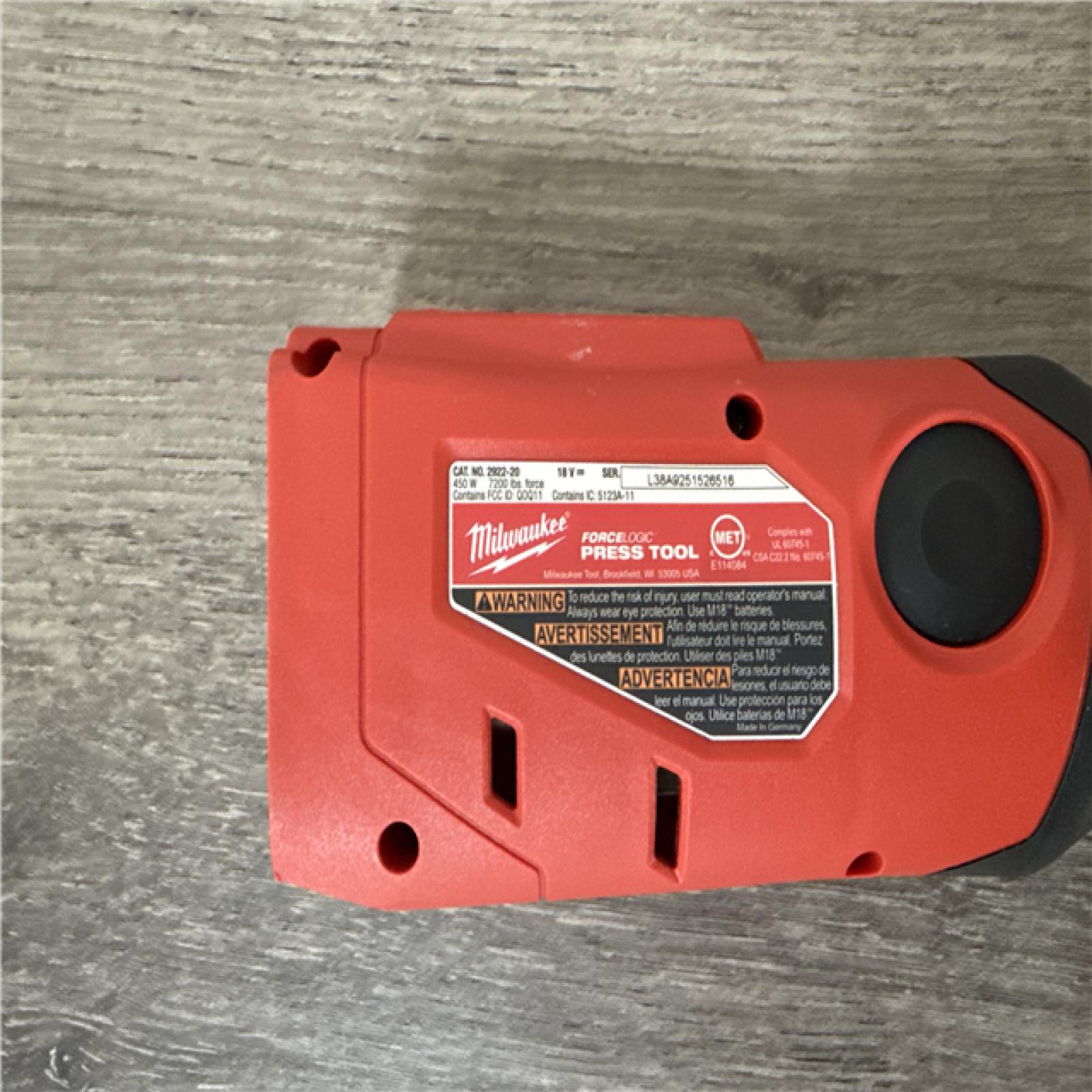 California AS-IS Milwaukee Force Logic M18 Press Tool Kit, Includes (2) Batteries, Charger & Hard Case