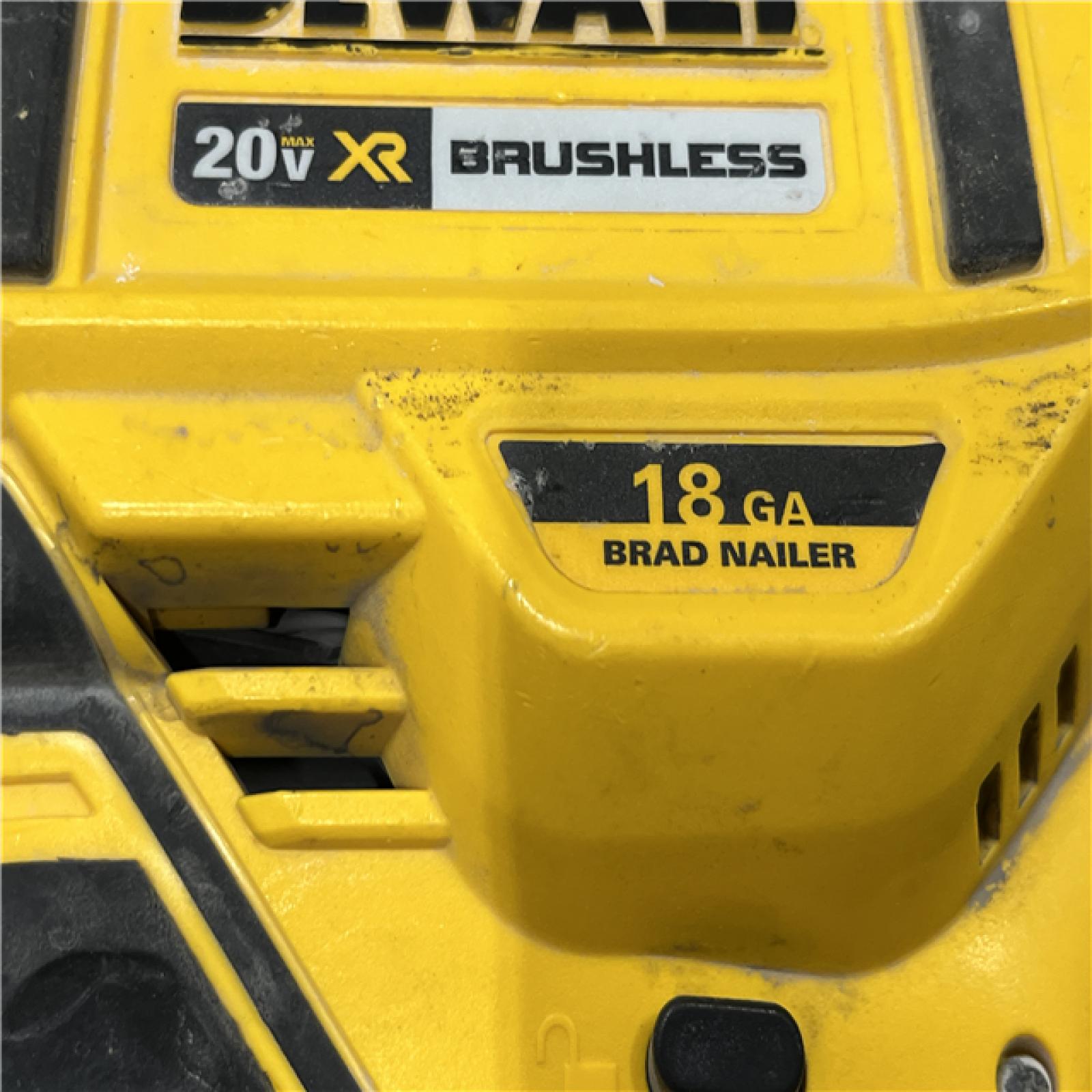 AS-IS DEWALT 20V MAX XR Lithium-Ion Electric Cordless 18-Gauge Brad Nailer (Tool Only)