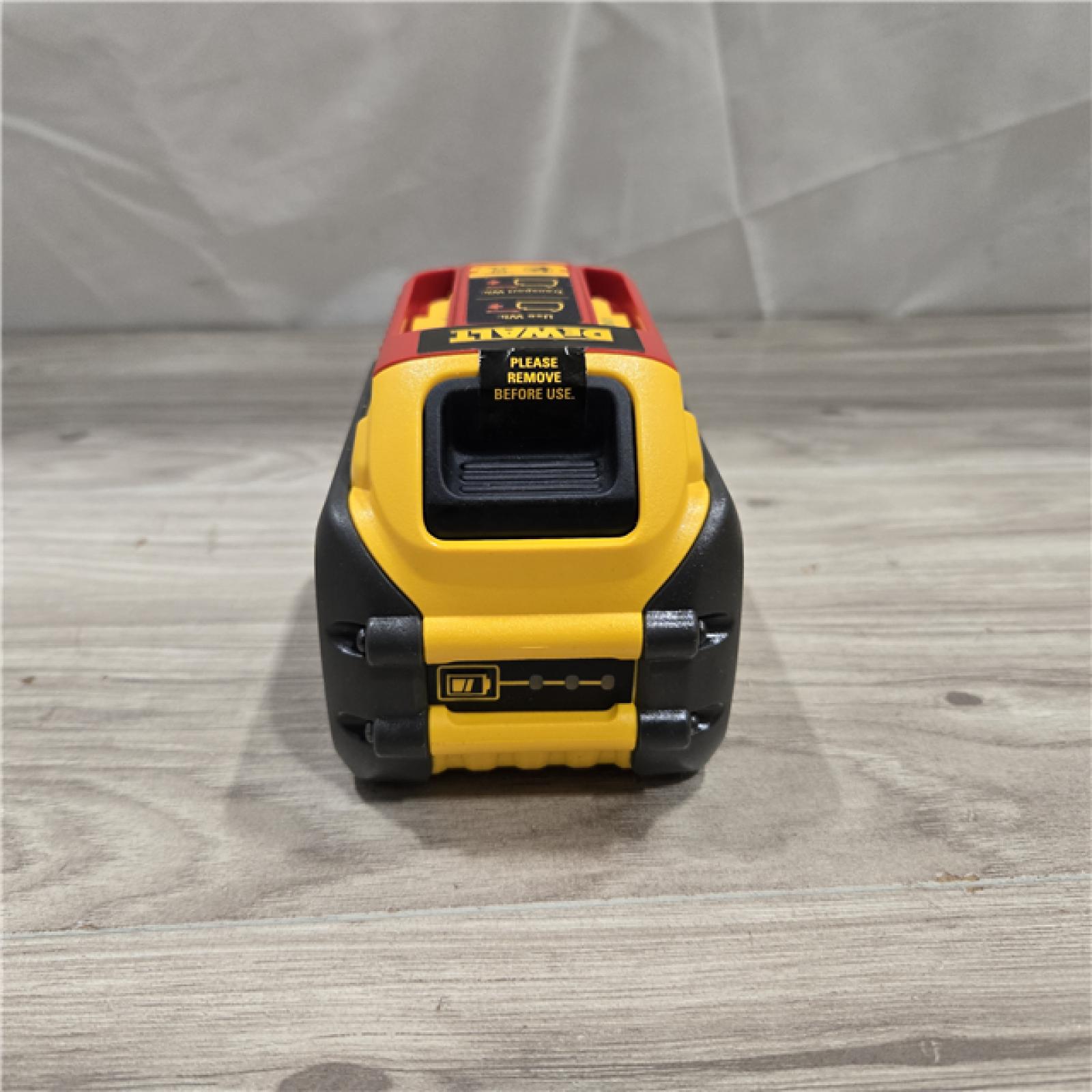 AS-IS DEWALT FLEXVOLT 20V/60V MAX Lithium-Ion 6.0Ah Battery Pack with 6 Amp Output Charger