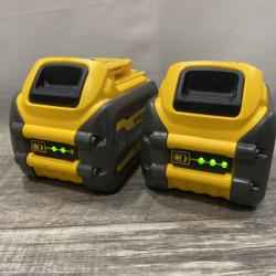 AS-IS DEWALT FLEXVOLT 20V/60V MAX Lithium-Ion 6.0Ah Battery Pack (2 Pack)