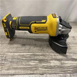 AS-IS DEWALT 20V MAX XR Cordless Brushless 4.5 in. Slide Switch Small Angle Grinder with Kickback Brake (Tool Only)
