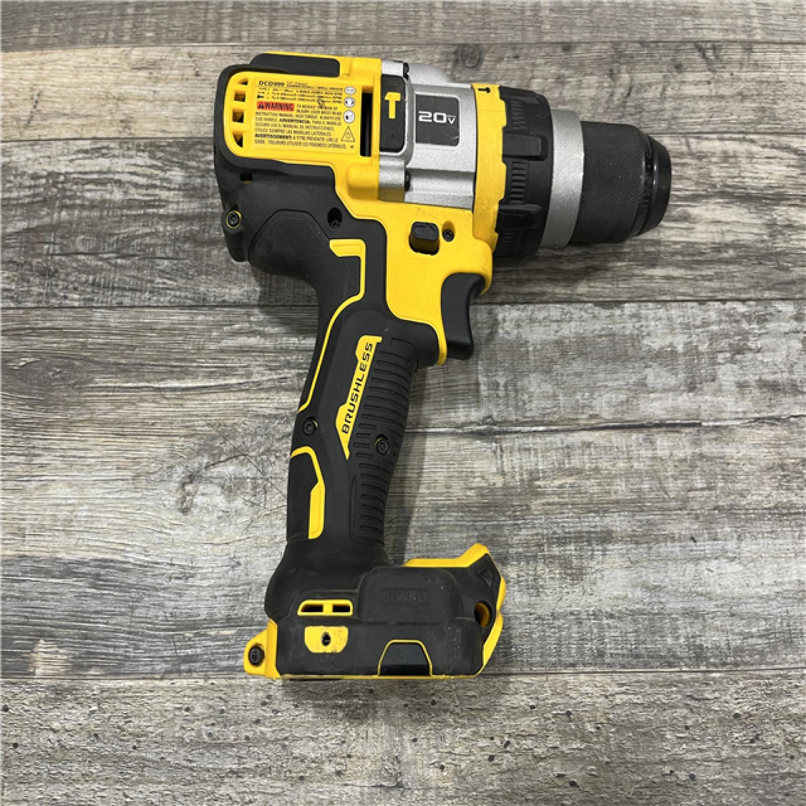 AS-IS DEWALT 20V MAX Brushless Cordless 1/2 in. Hammer Drill/Driver with FLEXVOLT ADVANTAGE (Tool Only)