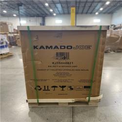 DALLAS LOCATION -AS-IS Kamado Joe Big Joe III 24-inch Standalone Charcoal Grill in Red & Ash Tool