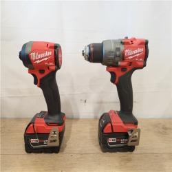 AS-IS- Milwaukee  FUEL 18V Lithium-Ion Brushless Cordless Hammer Drill and Impact Driver Combo Kit