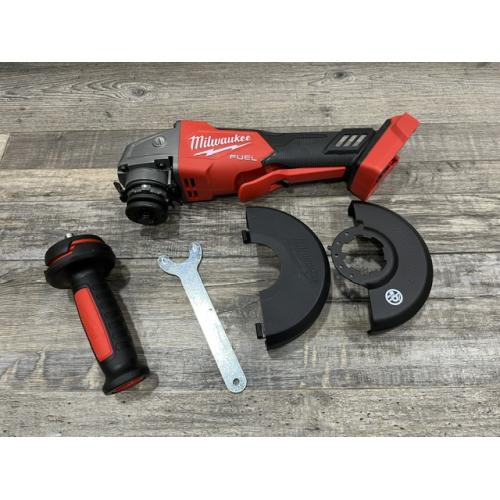AS-IS Milwaukee FUEL 18V Lithium-Ion Brushless Cordless 4-1/2 in./5 in. Grinder w/Paddle Switch (Tool-Only)