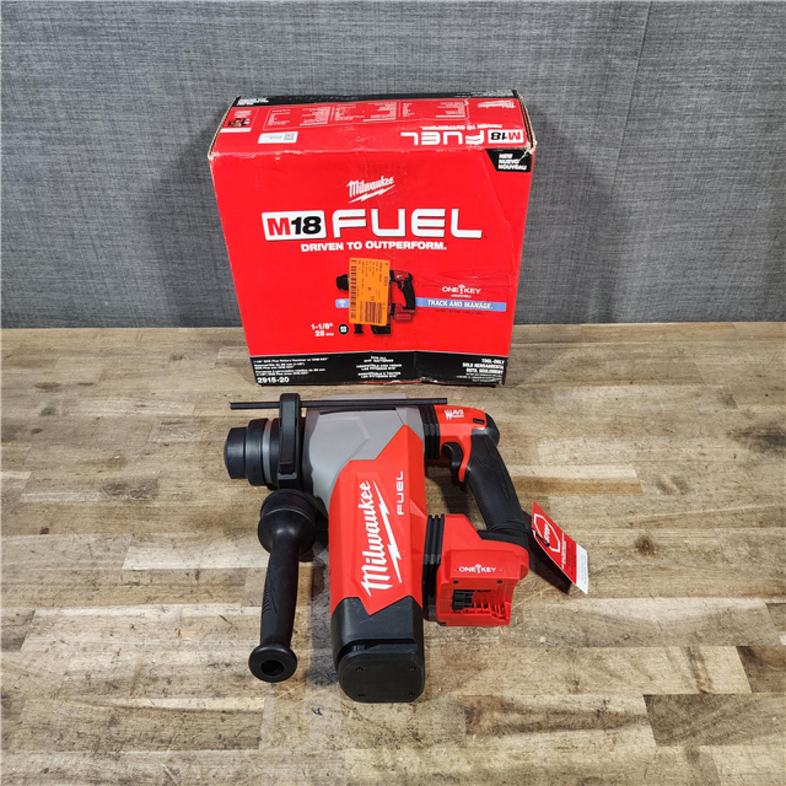 HOUSTON LOCATION - AS-IS Milwaukee 2915-20 M18 FUEL 18-Volt Lithium-Ion Brushless Cordless SDS-Plus 1-1/8 in. Rotary Hammer Drill (Tool-Only)