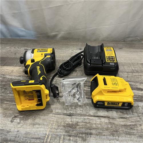 AS-IS DEWALT Atomic 20V Max Lithium-Ion Brushless Cordless Compact 1/4 in. Impact Driver Kit