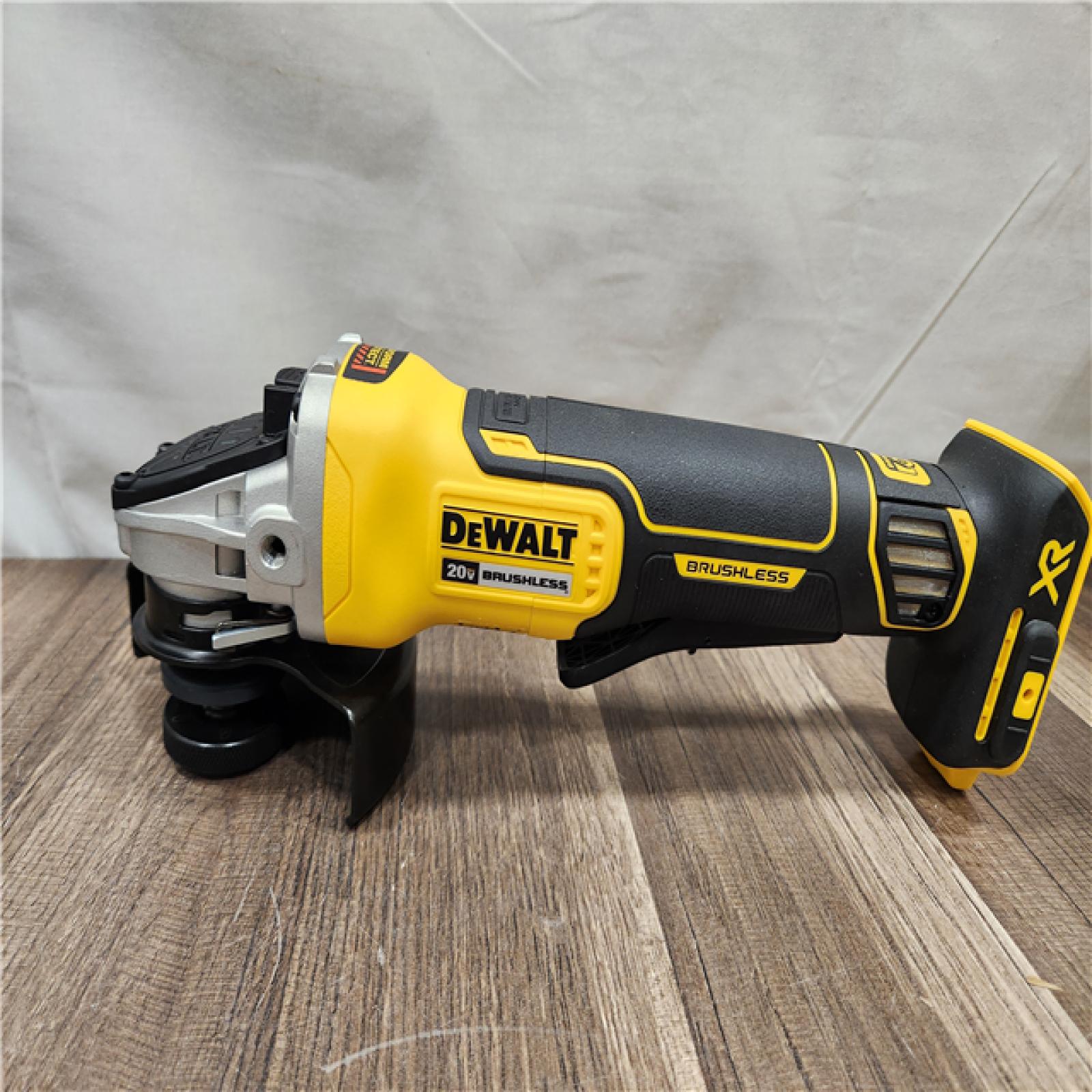 AS-IS- DeWalt 20-Volt MAX XR Cordless Brushless 4-1/2 in. Paddle Switch Small Angle Grinder (Tool-Only)
