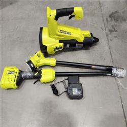 AS-IS RYOBI ONE+ HP 18V Brushless Cordless String Trimmer and Leaf Blower Combo Kit