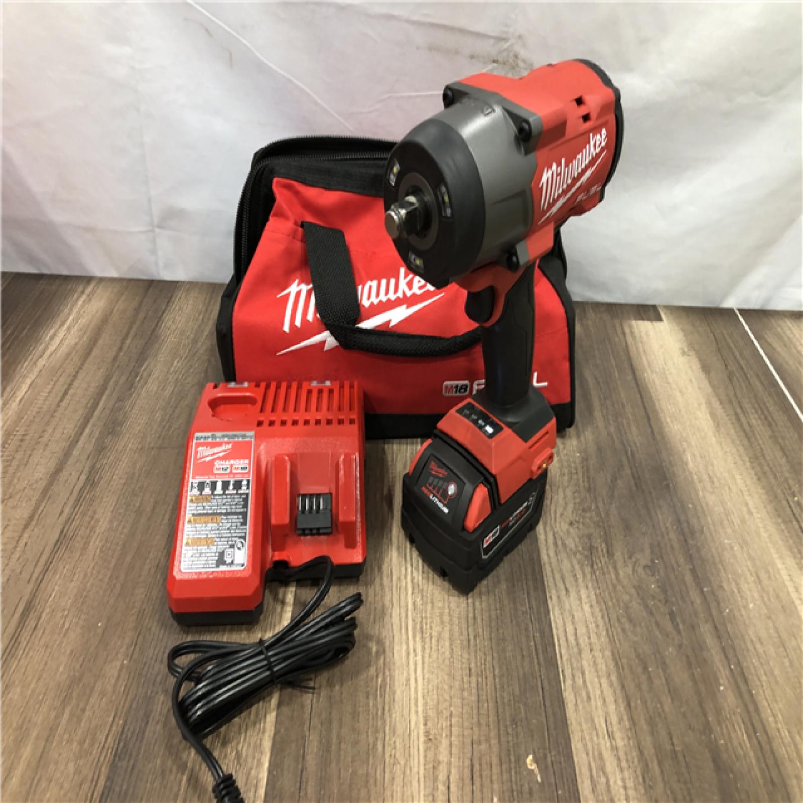 AS-IS Milwaukee FUEL 18V Lithium-Ion Brushless Cordless 1/2 in. Impact Wrench w/Friction Ring Kit