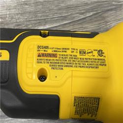 AS-IS DEWALT 20V MAX XR Cordless Brushless 4.5 in. Slide Switch Small Angle Grinder with Kickback Brake (Tool Only)