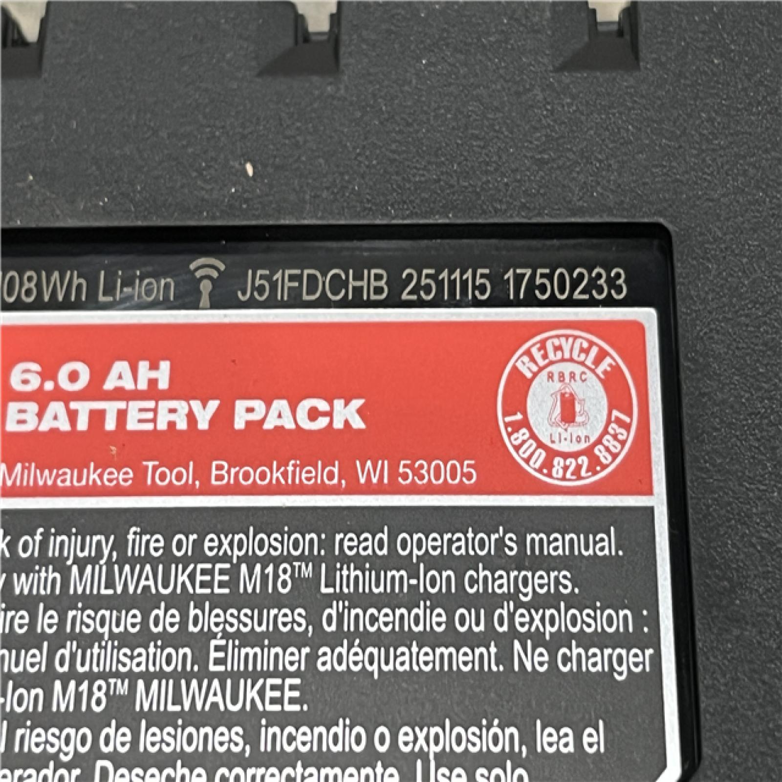 AS-IS Milwaukee 18-Volt Lithium-Ion High Output Starter Kit