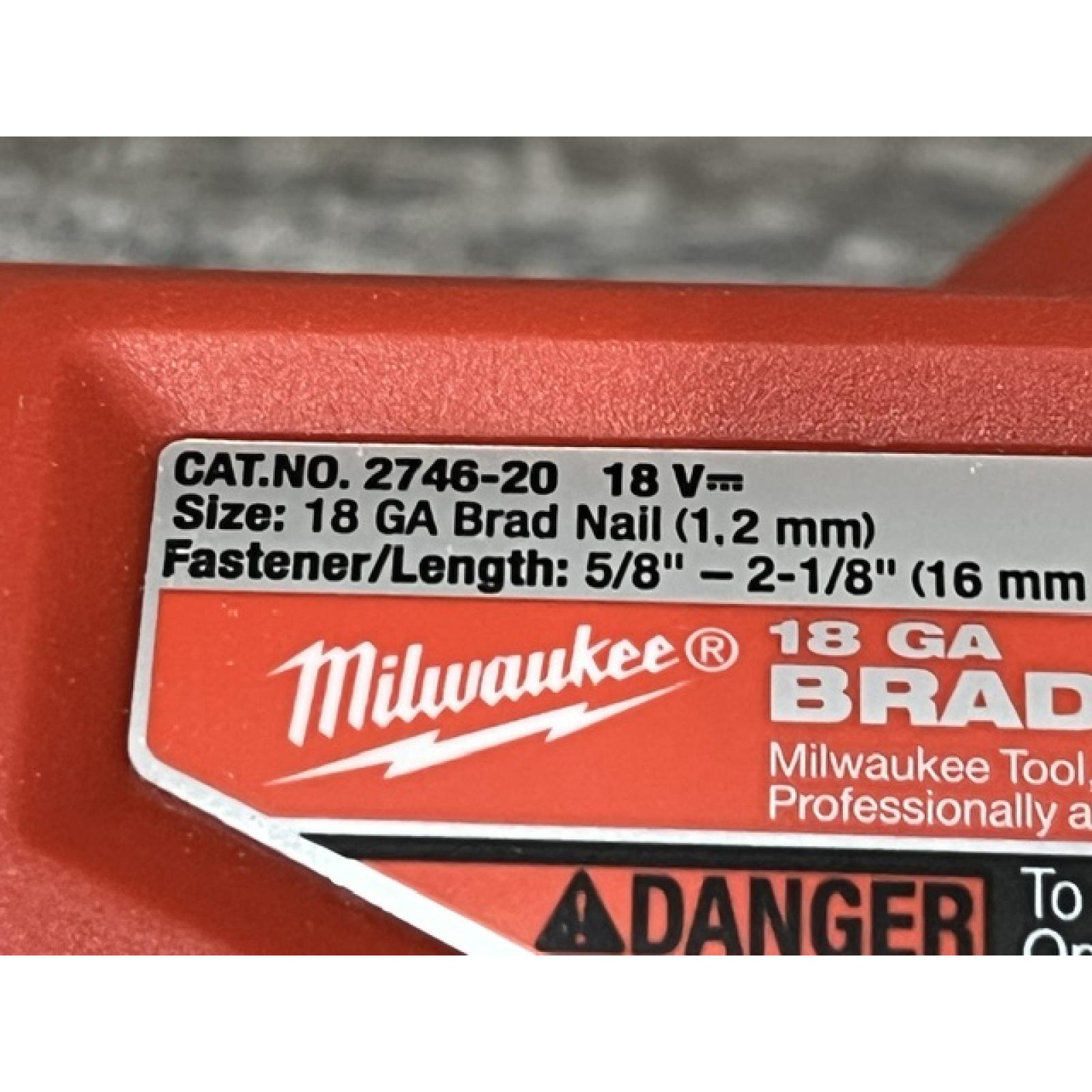 AS-IS Milwaukee FUEL 18-Volt Lithium-Ion Brushless Cordless Gen II 18-Gauge Brad Nailer (Tool-Only)