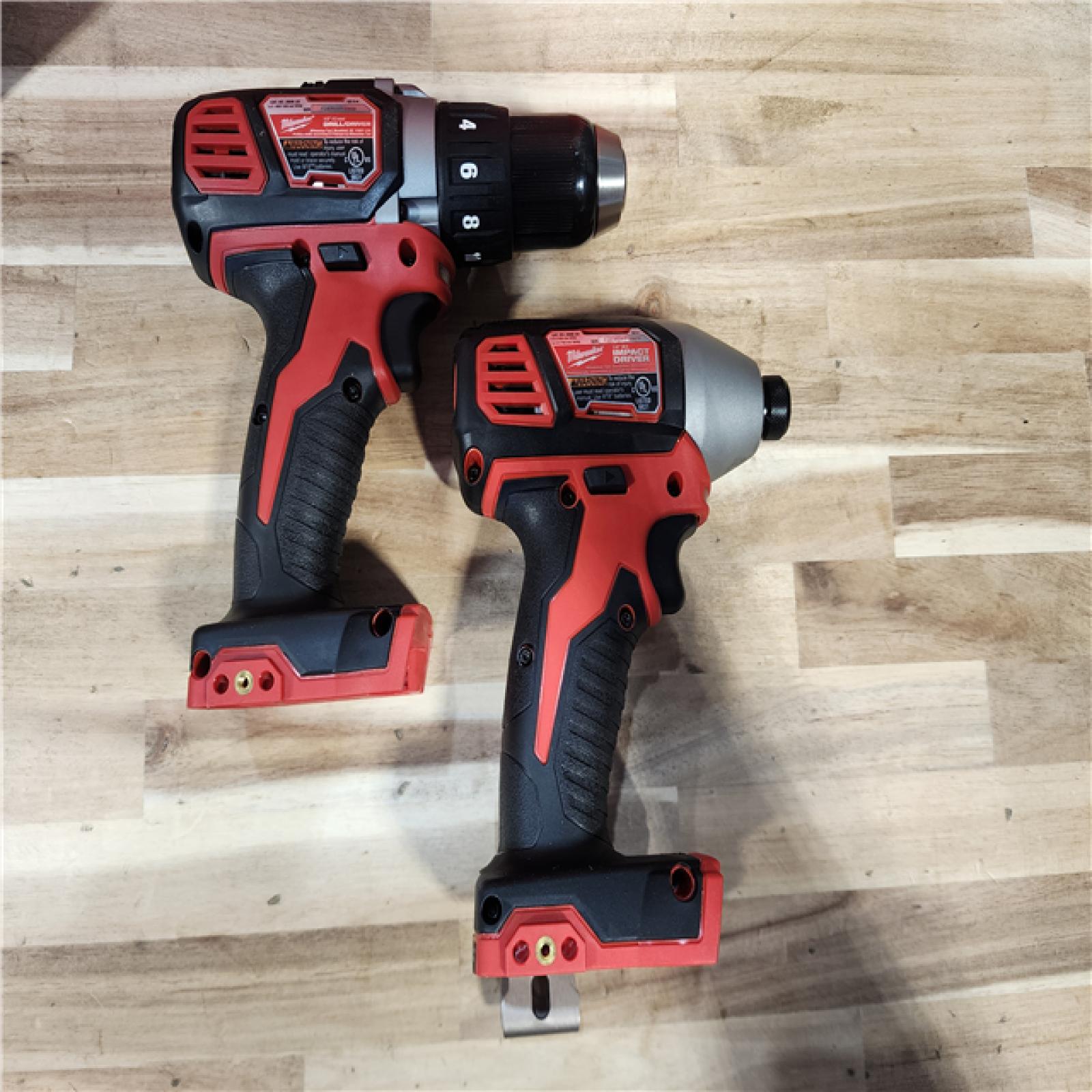 HOUSTON LOCATION - AS-IS Milwaukee M18 Brushed Cordless (2-Tool) Drill/Driver and Impact Driver Kit