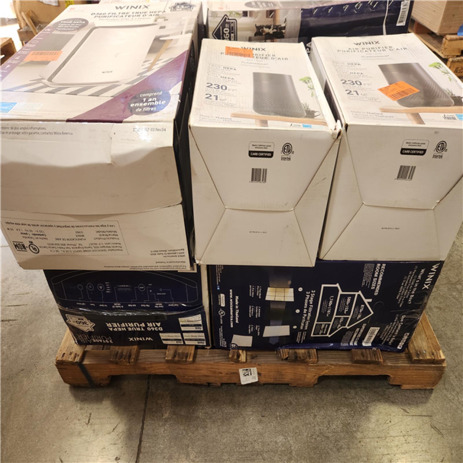 Phoenix NEW Mixed WINIX Air Purifier and Filters Pallet (9-Purifiers)