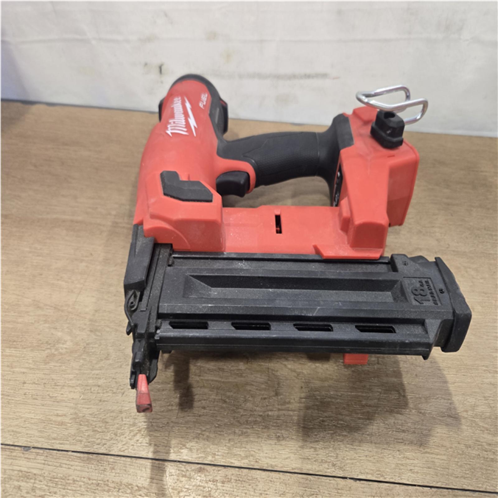 AS-IS  Milwaukee FUEL 18-Volt Lithium-Ion Brushless Cordless Gen II 18-Gauge Brad Nailer (Tool-Only)