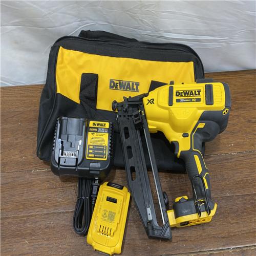 AS-IS DeWalt DCN660D1 20V 16 Gauge Cordless Angled Finish Nailer Kit W/ 2Ah Battery