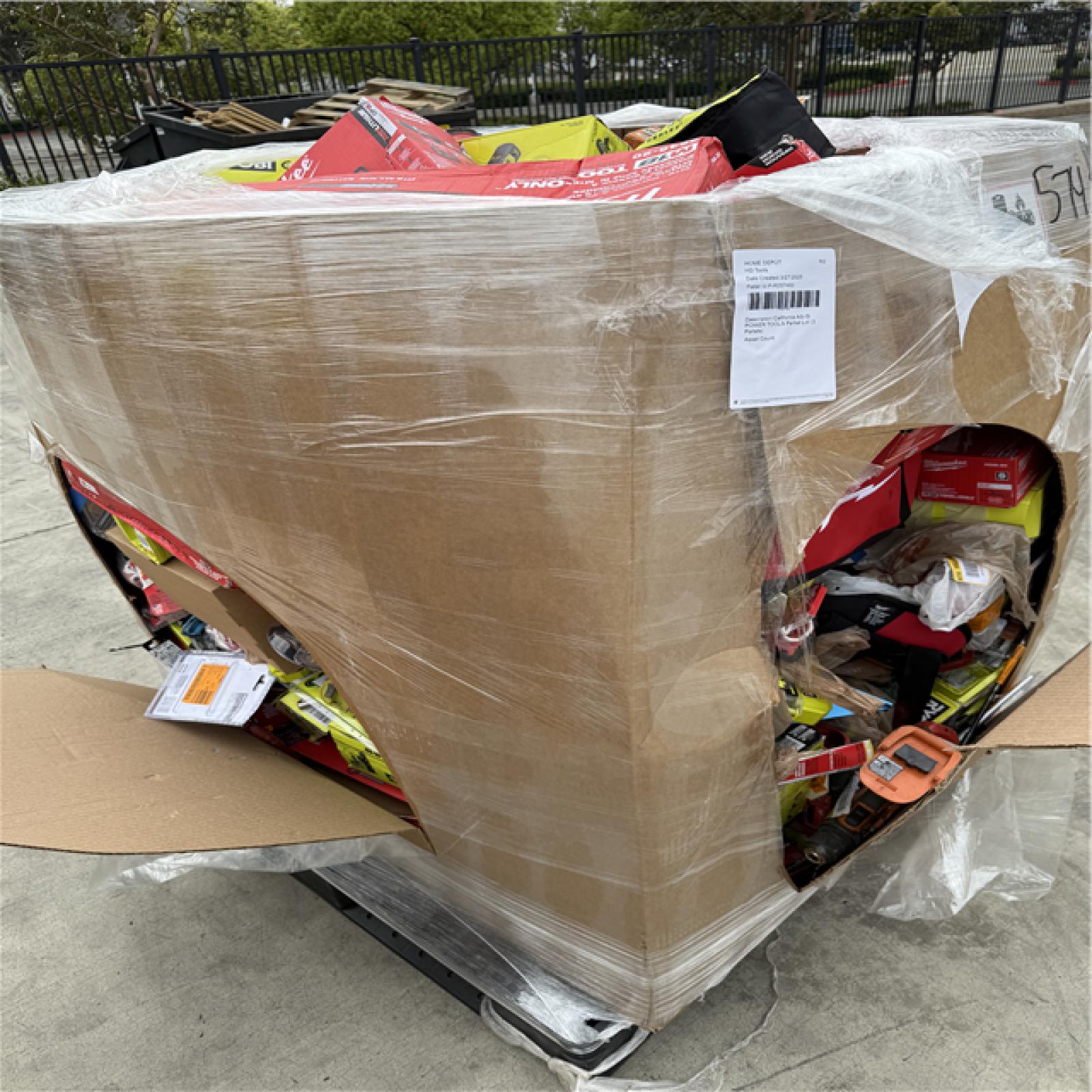 California AS-IS POWER TOOLS Partial Lot (3 Pallets) P-R057483