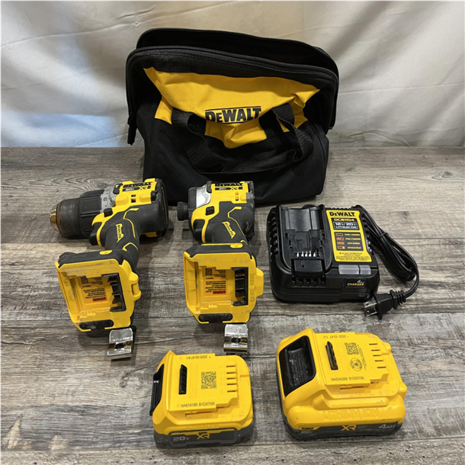 AS-IS DEWALT 20V XR Lithium-Ion Cordless 2-Tool Combo Kit