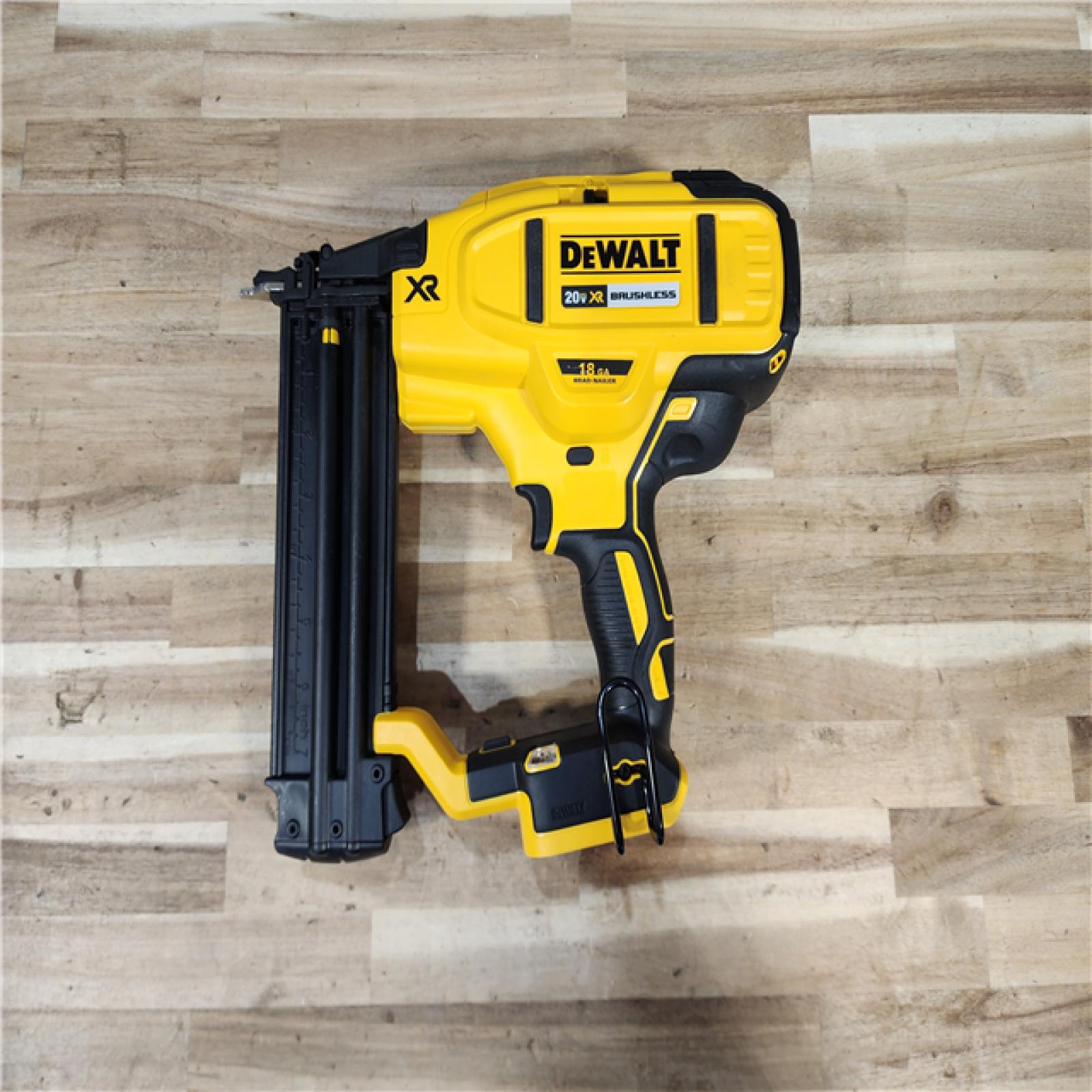 HOUSTON LOCATION - AS-IS DEWALT 20V MAX XR Lithium-Ion Electric Cordless 18-Gauge Brad Nailer (Tool Only)