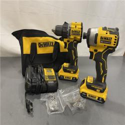 AS-IS - Dewalt 20V MAX ATOMIC Brushless Compact Lithium-Ion 1/2 in. Cordless Drill Driver and 1/4 in. Impact Driver Combo Kit