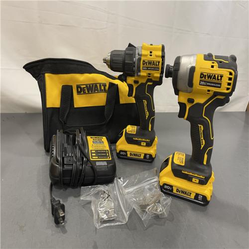 AS-IS - Dewalt 20V MAX ATOMIC Brushless Compact Lithium-Ion 1/2 in. Cordless Drill Driver and 1/4 in. Impact Driver Combo Kit
