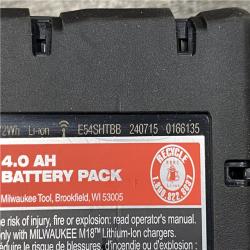 AS-IS Milwaukee 12/18V Lithium-Ion Cordless 3/8 in. Ratchet and 1/2 in. High Torque Impact Wrench with Friction Ring Combo Kit