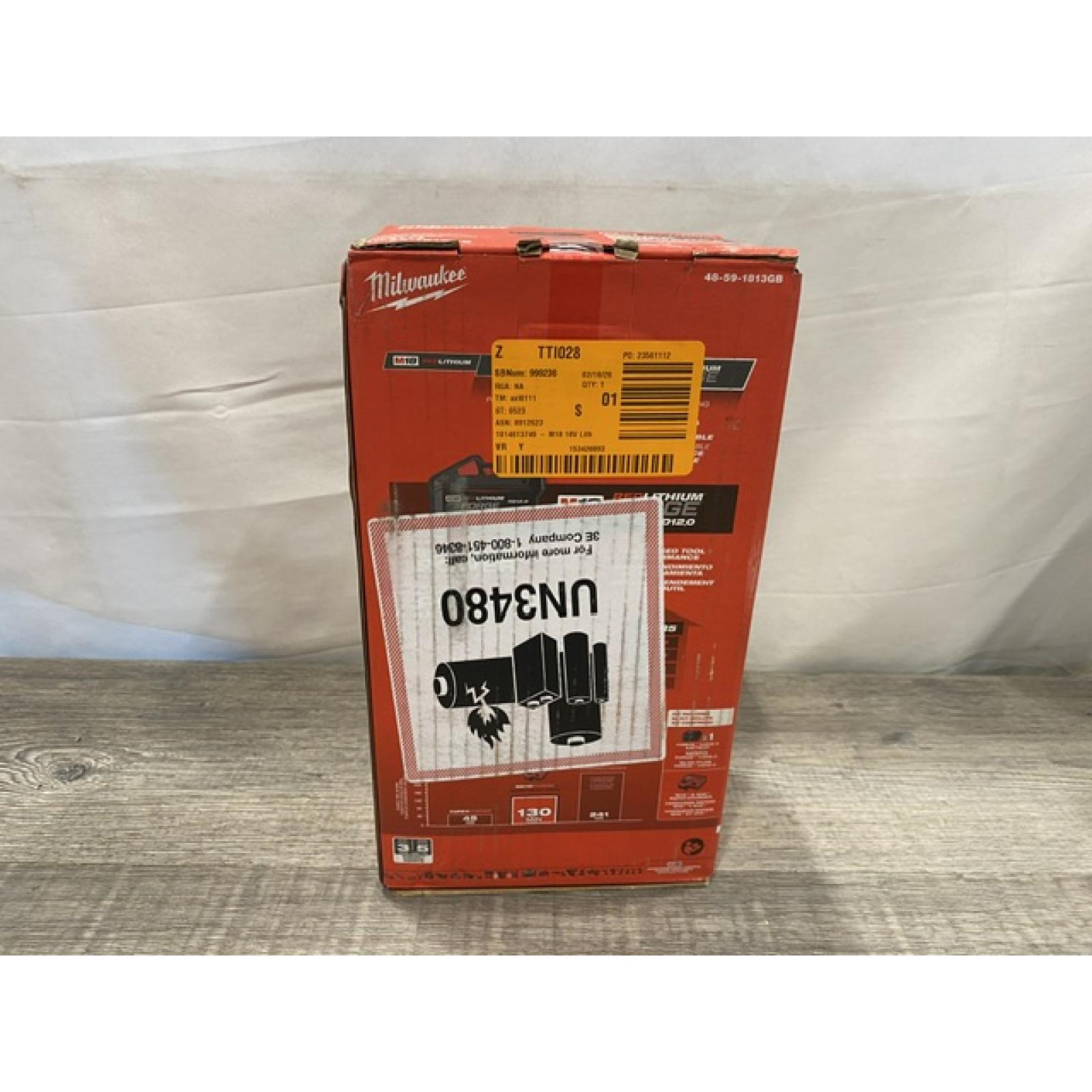 NEW - Milwaukee 18-Volt Lithium-Ion REDLITHIUM FORGE Starter Kit with 12. 0Ah Battery and Charger