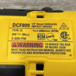 AS-IS DEWALT Atomic 20V Max Lithium-Ion Brushless Cordless Compact 1/4 in. Impact Driver Kit