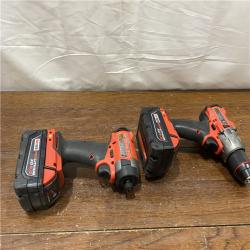AS-IS MILWAUKEE M18 FUEL 18V Lithium-Ion Brushless Cordless Hammer Drill and Impact Driver Combo Kit (2-Tool) with 2 Batteries