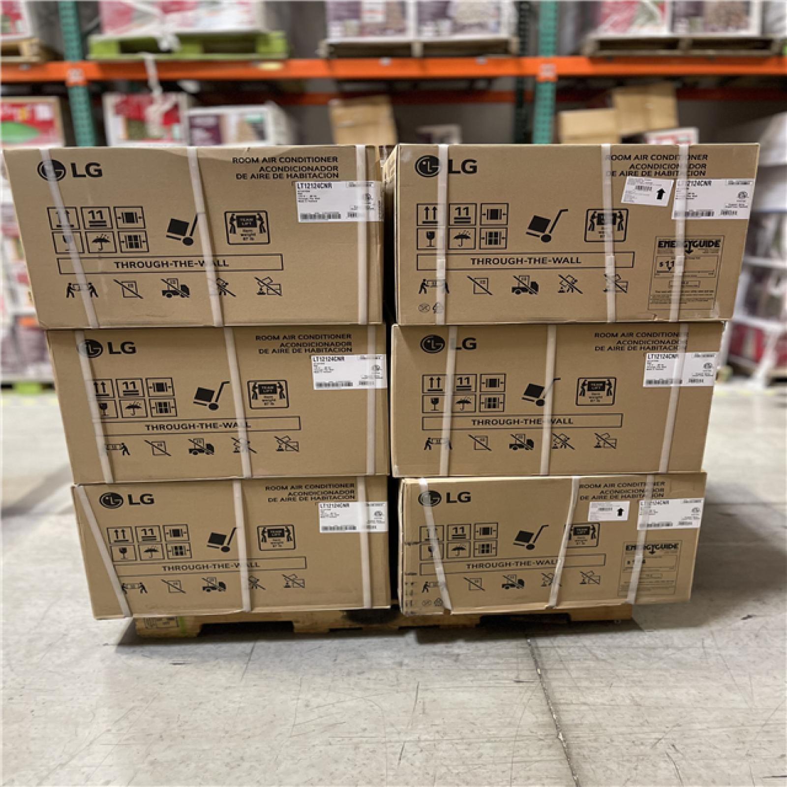 DALLAS LOCATION- NEW!- LG 11 800 BTU 115-Volt Through-the-Wall Air Conditioner Unit PALLET (12 UNITS)