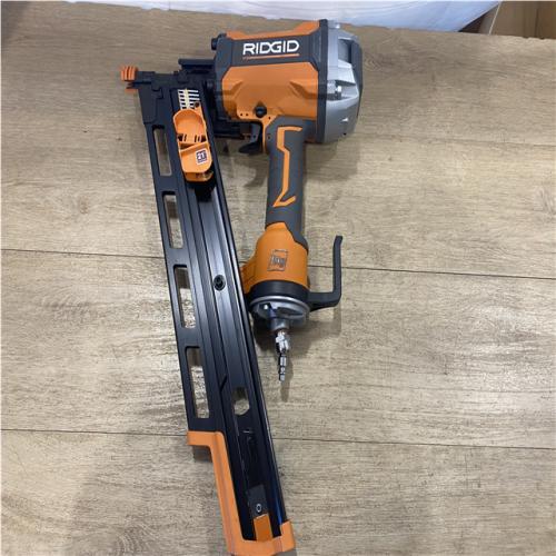 AS-IS RIDGID Pneumatic 21-Degree 3-1/2 in. Round Head Framing Nailer