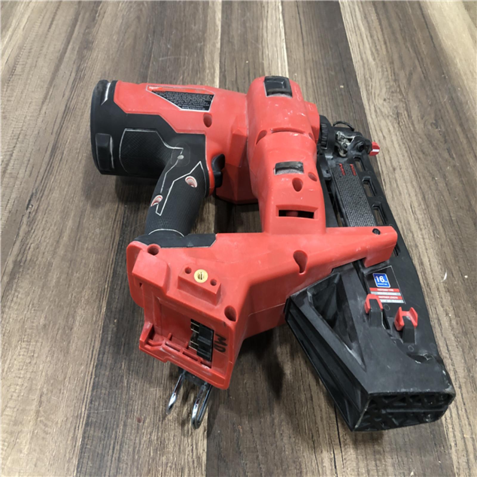 AS-IS Milwaukee FUEL 18-Volt Lithium-Ion Brushless Cordless Gen ll 16-Gauge Straight Finish Nailer (Tool Only)