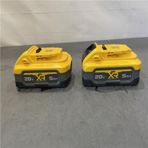 AS-IS - DEWALT POWERSTACK 20V Lithium-Ion 5.0Ah Battery Pack (2 Pack)