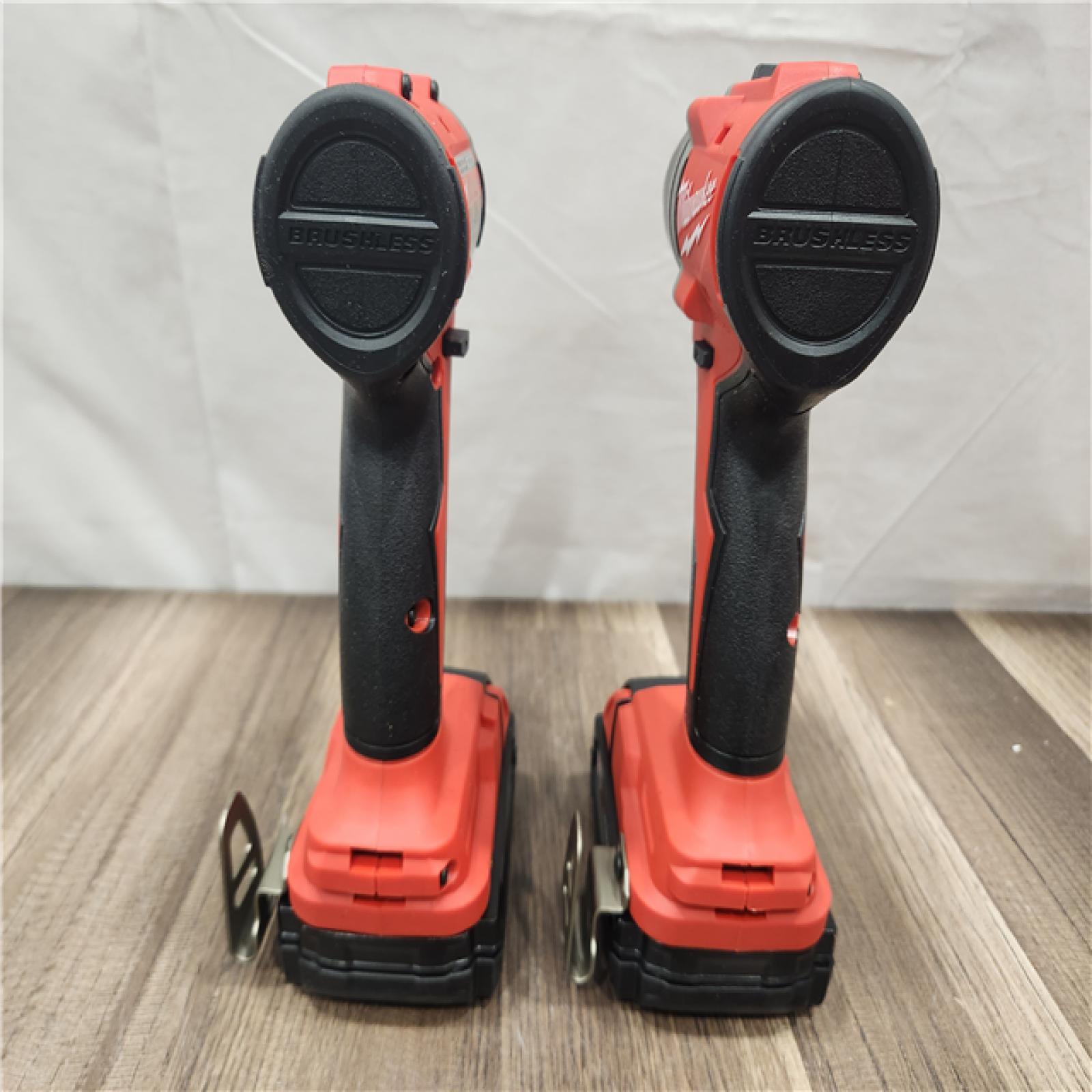 AS-IS- Milwaukee M18 Compact Brushless 2-Tool Combo Kit