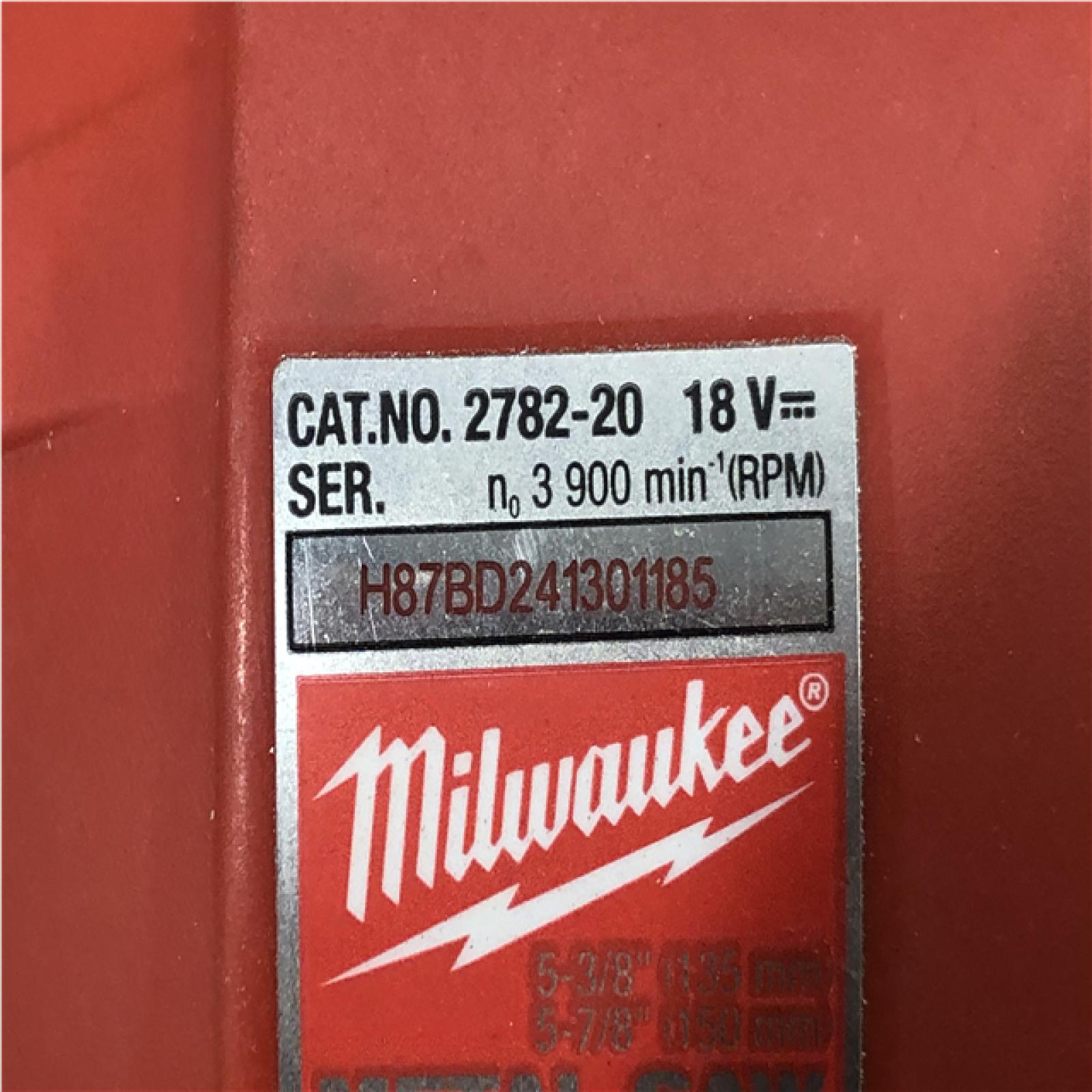AS-IS Milwaukee FUEL 18V Lithium-Ion Brushless Cordless Metal Cutting 5-3/8 in. Circular Saw (Tool-Only)