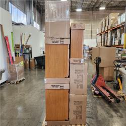 Phoenix Location Hampton Bay Assembled Kitchen Cabinets in Medium Oak Pallet (7 Cabinets)
