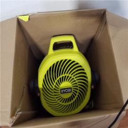 California AS-IS Ryobi 18V 7.5 Bucket Top Misting Fan Kit  Includes (1) Battery & Charger