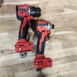 HOUSTON LOCATION - AS-IS Milwaukee 18V Lithium-Ion Brushless Cordless Compact Drill/Impact Combo Kit