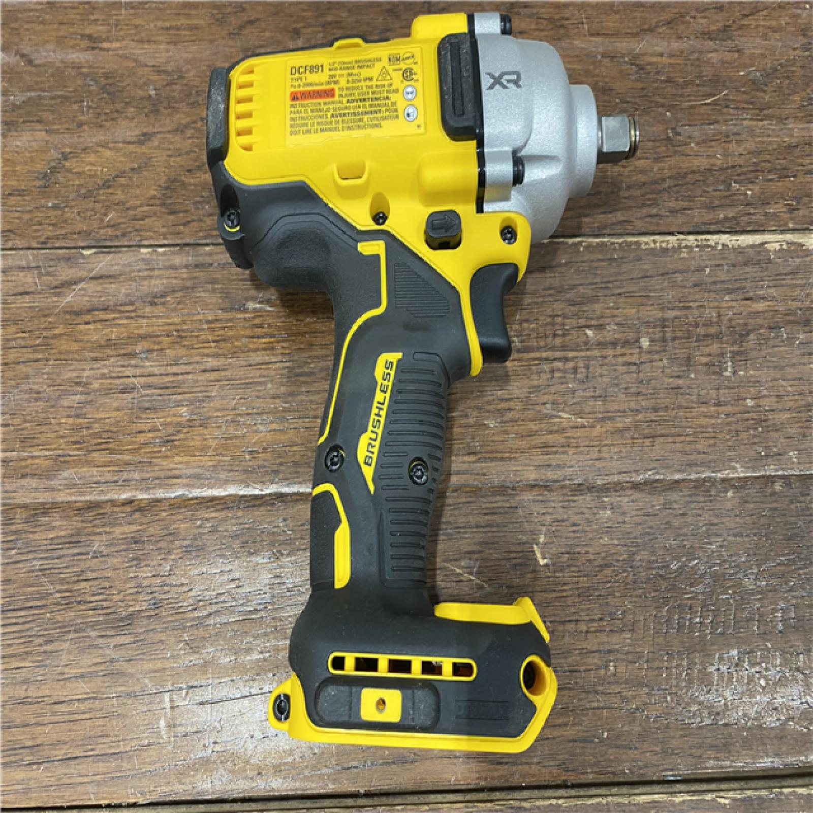 AS-IS  DEWALT 20-Volt MAX XR Cordless 1/2 in. Impact Wrench (Tool-Only) (DCF891B)