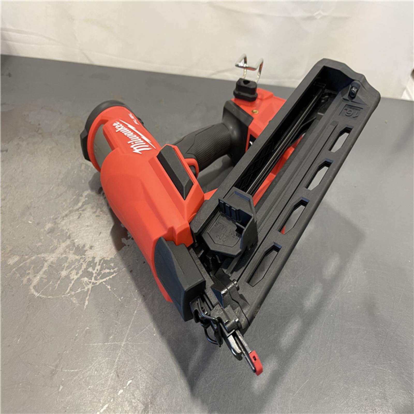 AS-IS - Milwaukee M18 FUEL 18-Volt Lithium-Ion Brushless Cordless Gen II 16-Gauge Angled Finish Nailer