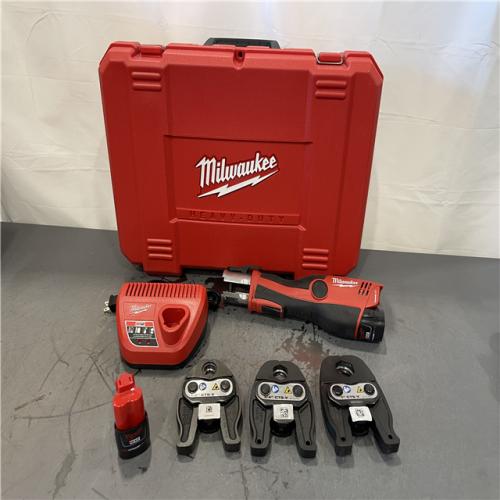 AS-IS - Milwaukee M12 12-Volt Lithium-Ion Force Logic Cordless Press Tool Kit