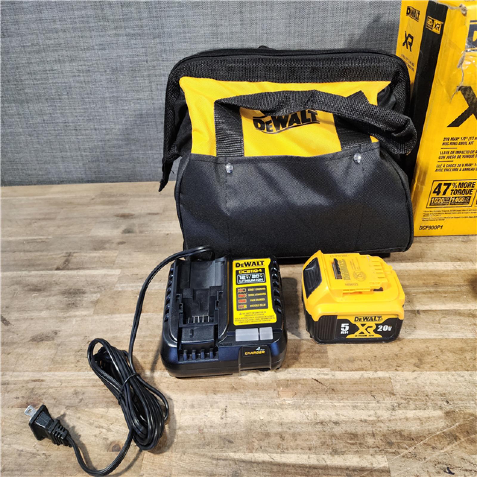 HOUSTON LOCATION - AS-IS DEWALT 20V MAX* XR 1/2 High Torque Impact Wrench W/ BATTERY & CHARGER