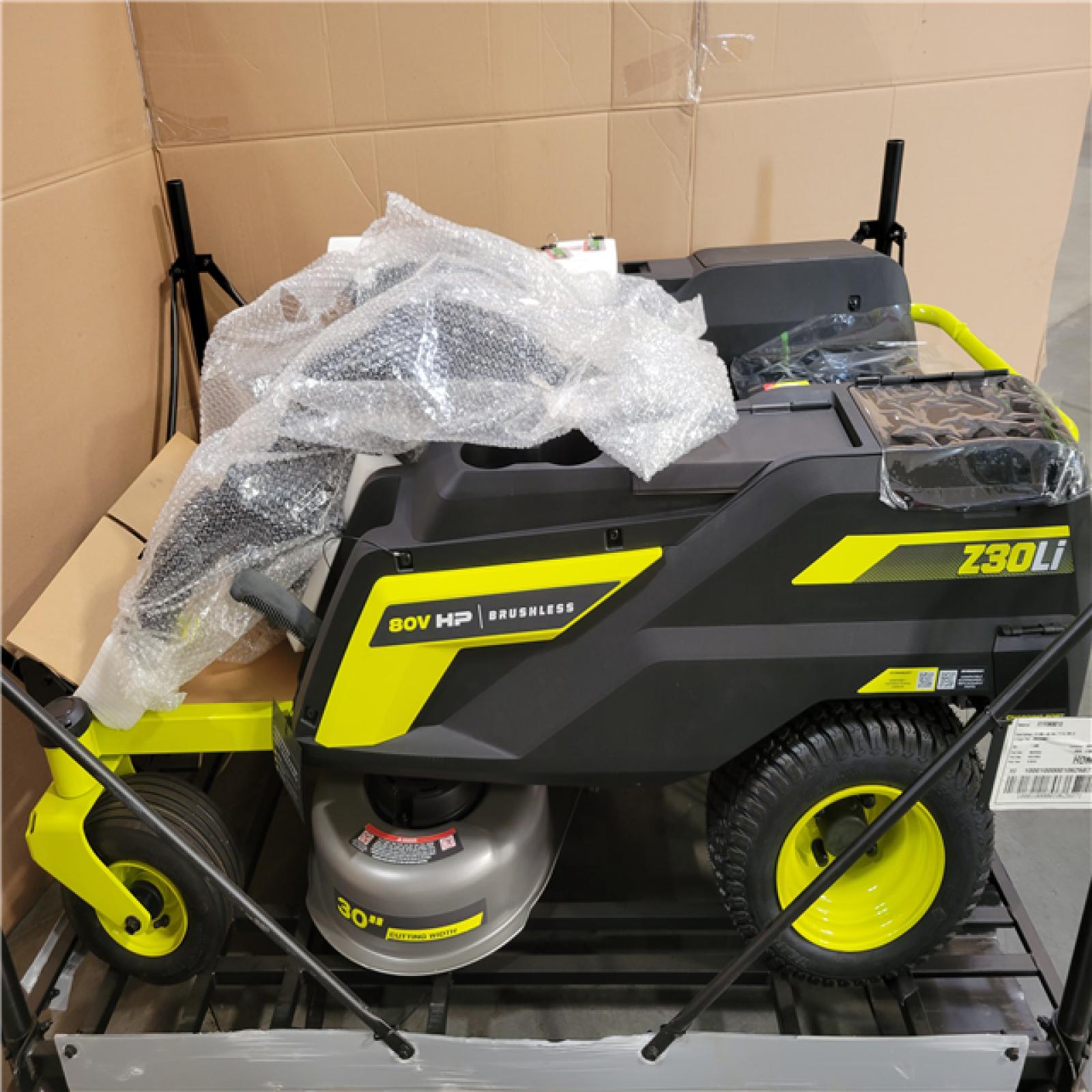 CALIFORNIA NEW RYOBI RIDING MOWER